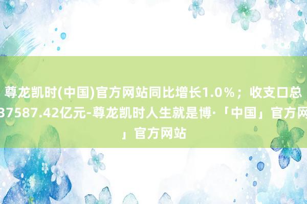 尊龙凯时(中国)官方网站同比增长1.0％；收支口总数37587.42亿元-尊龙凯时人生就是博·「中国」官方网站