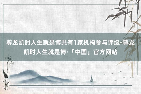 尊龙凯时人生就是博共有1家机构参与评级-尊龙凯时人生就是博·「中国」官方网站