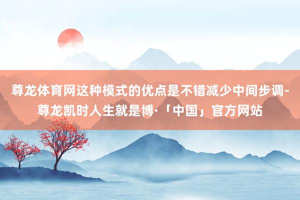 尊龙体育网这种模式的优点是不错减少中间步调-尊龙凯时人生就是博·「中国」官方网站