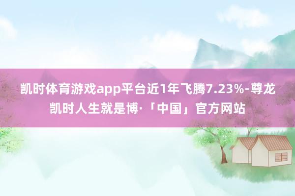 凯时体育游戏app平台近1年飞腾7.23%-尊龙凯时人生就是博·「中国」官方网站