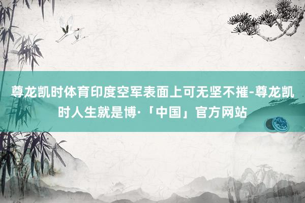 尊龙凯时体育印度空军表面上可无坚不摧-尊龙凯时人生就是博·「中国」官方网站