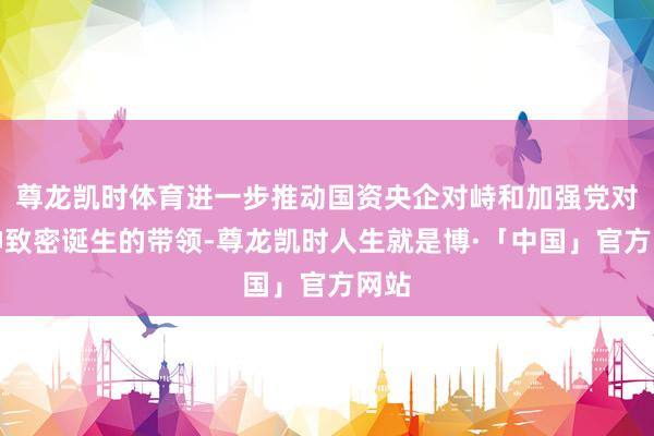 尊龙凯时体育进一步推动国资央企对峙和加强党对精神致密诞生的带领-尊龙凯时人生就是博·「中国」官方网站