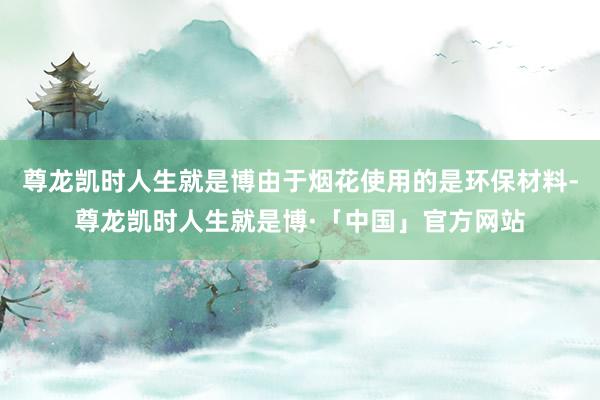 尊龙凯时人生就是博由于烟花使用的是环保材料-尊龙凯时人生就是博·「中国」官方网站