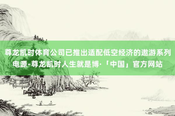 尊龙凯时体育公司已推出适配低空经济的遨游系列电源-尊龙凯时人生就是博·「中国」官方网站