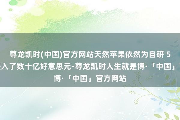 尊龙凯时(中国)官方网站天然苹果依然为自研 5G 基带进入了数十亿好意思元-尊龙凯时人生就是博·「中国」官方网站