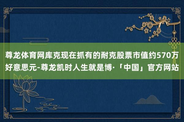 尊龙体育网库克现在抓有的耐克股票市值约570万好意思元-尊龙凯时人生就是博·「中国」官方网站